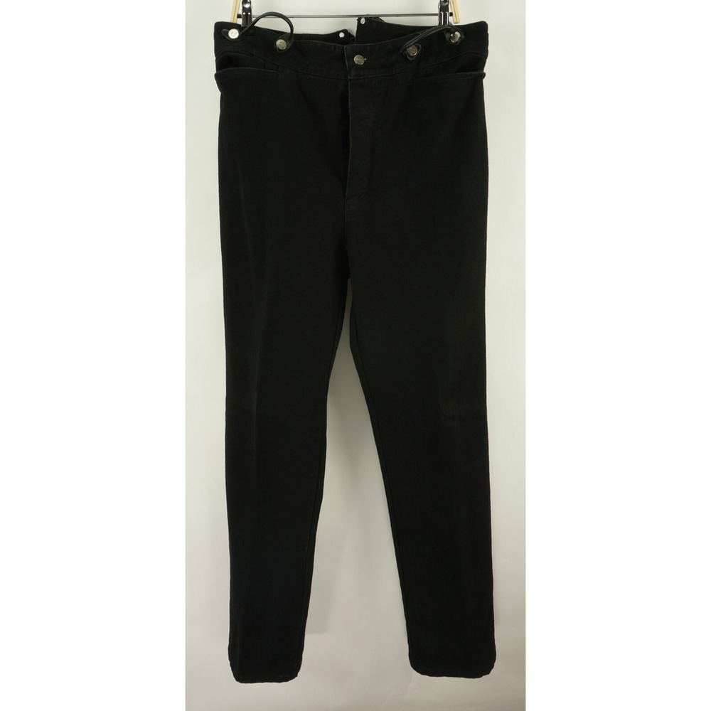 Vintage Wah Maker Men 36 x 36 Black Denim Back Cinch Rodeo Frontier Cowboy Jeans